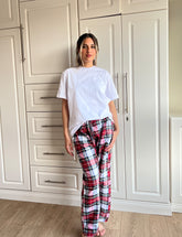 Red Plaid Pyjama Pants set